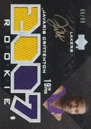 2007-08 UD Black #112 - Javaris Crittenton - Los Angeles Lakers