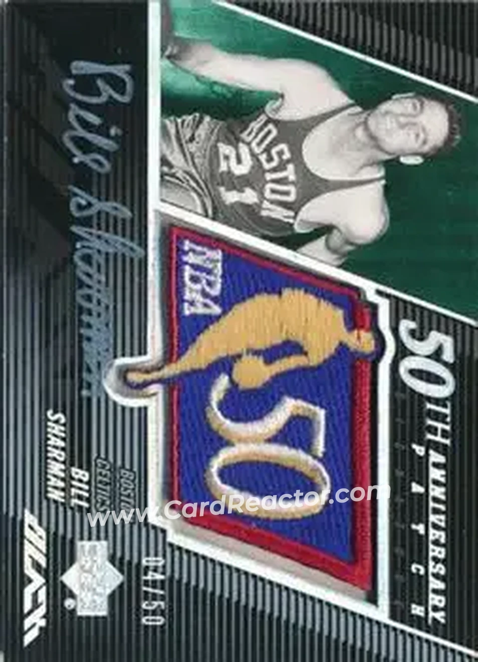 2007-08 UD Black - 50th Anniversary Autographs #50AU-BS - Bill Sharman - Boston Celtics - Front