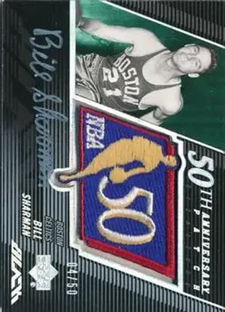 2007-08 UD Black - 50th Anniversary Autographs #50AU-BS - Bill Sharman - Boston Celtics