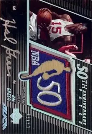 2007-08 UD Black - 50th Anniversary Autographs #50AU-HG - Hal Greer - Philadelphia 76ers