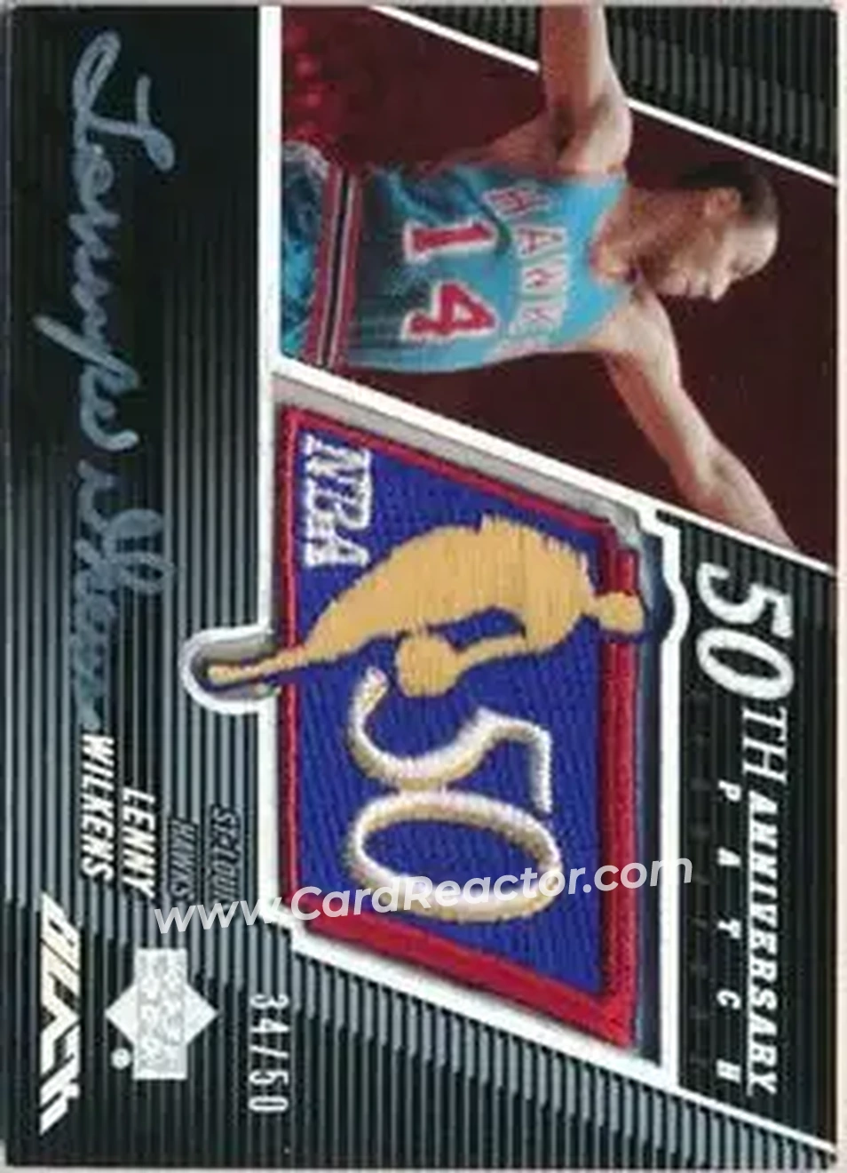 2007-08 UD Black - 50th Anniversary Autographs #50AU-LW - Lenny Wilkens - Atlanta Hawks - Front 2007-08 UD Black - 50th Anniversary Autographs #50AU-LW - Lenny Wilkens - Atlanta Hawks - Front