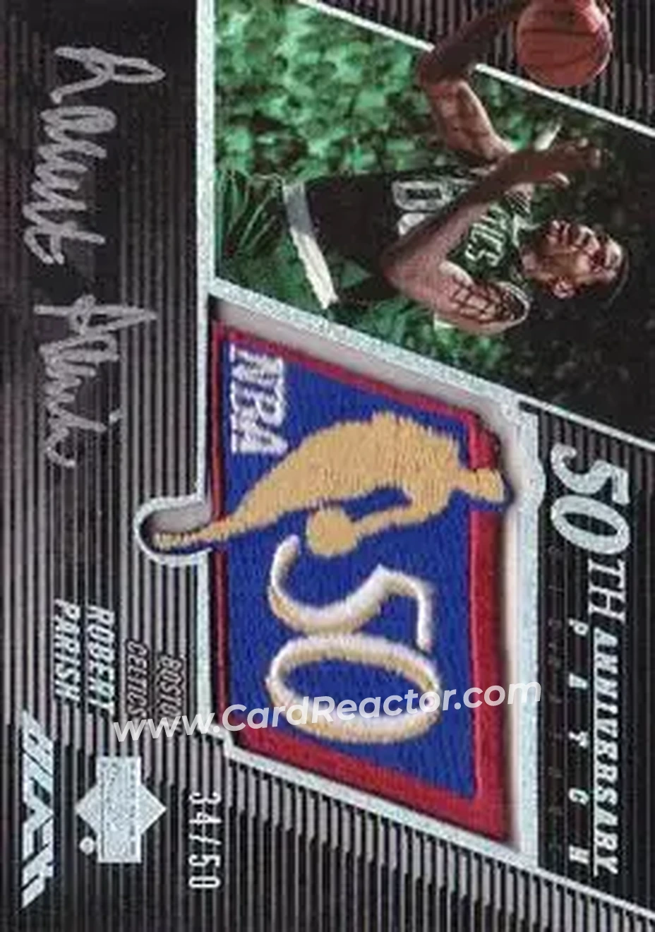 2007-08 UD Black - 50th Anniversary Autographs #50AU-RP - Robert Parish - Boston Celtics - Front