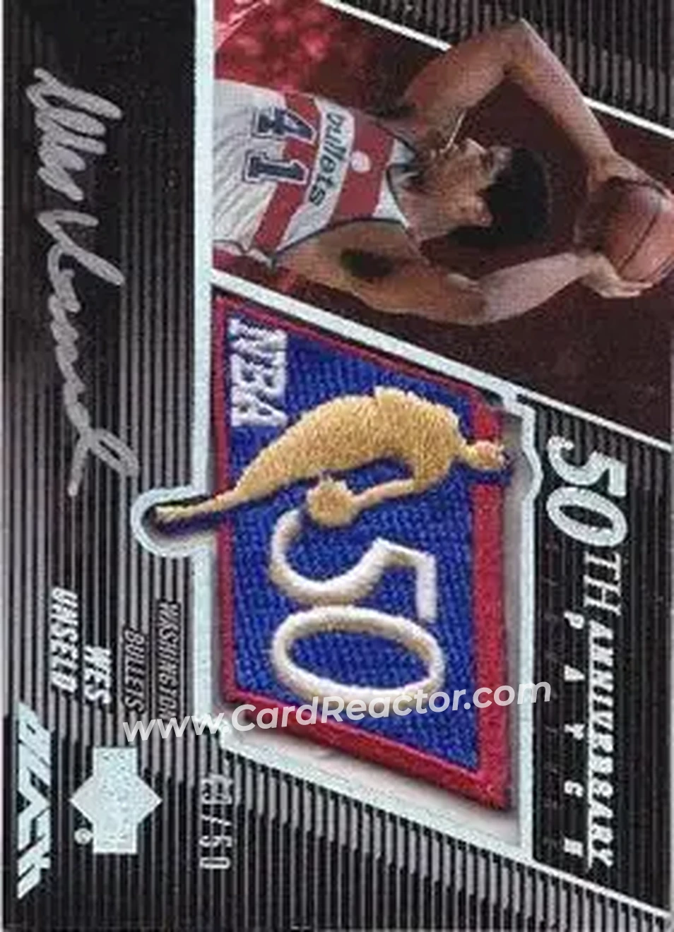2007-08 UD Black - 50th Anniversary Autographs #50AU-WU - Wes Unseld - Washington Bullets - Front