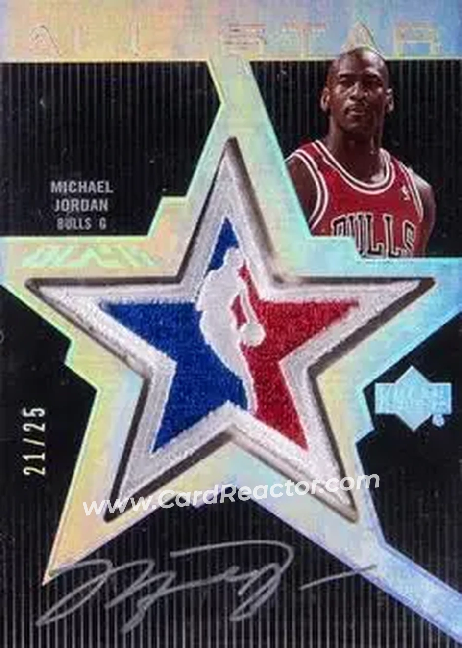 2007-08 UD Black - All-Star Autographs #ASAU-MJ - Michael Jordan - Chicago Bulls - Front 2007-08 UD Black - All-Star Autographs #ASAU-MJ - Michael Jordan - Chicago Bulls - Front