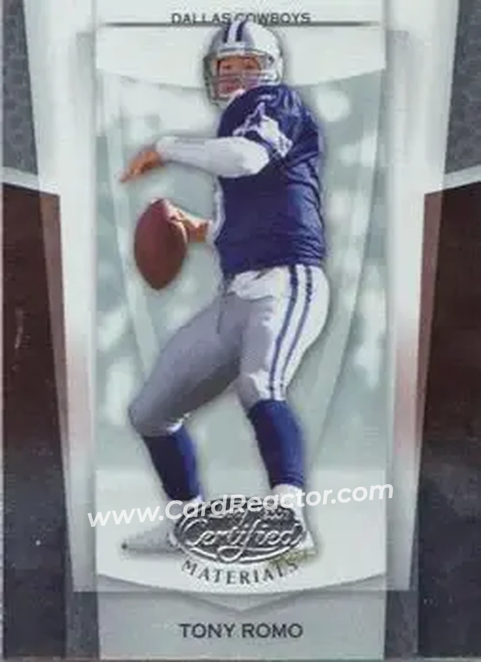 2007 Leaf Certified Materials #1 - Tony Romo - Dallas Cowboys - Front