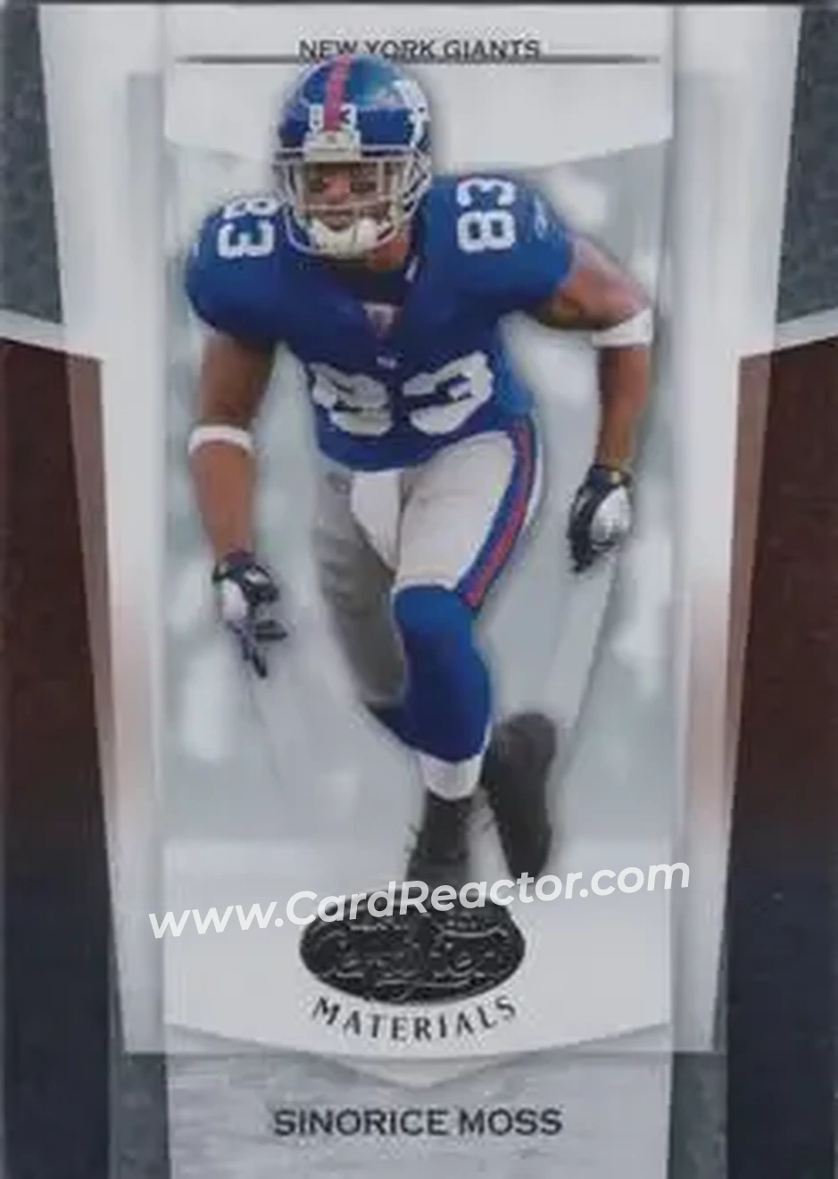 2007 Leaf Certified Materials #11 - Sinorice Moss - New York Giants