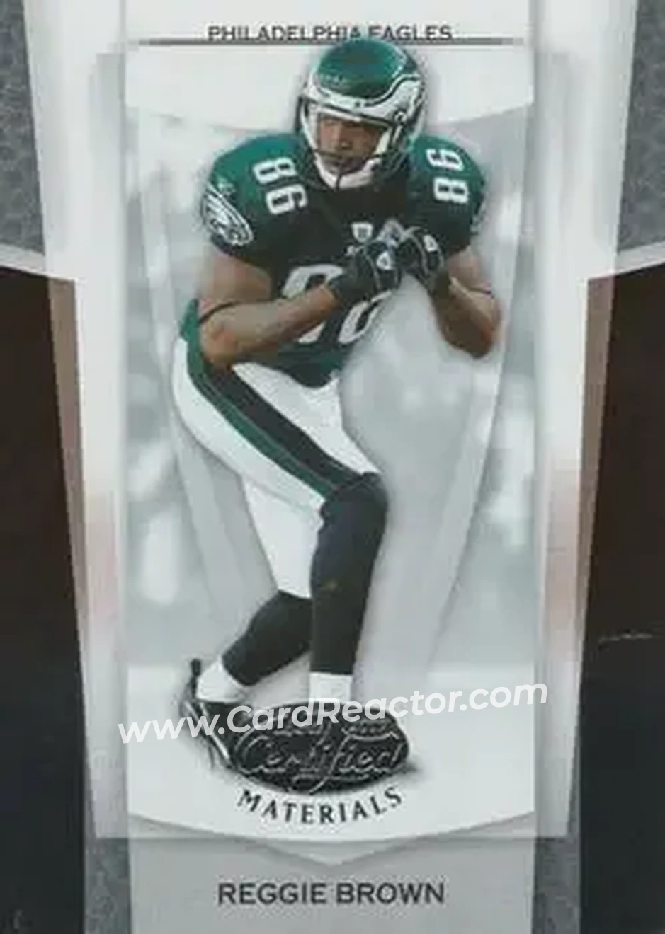 2007 Leaf Certified Materials #14 - Reggie Brown - Philadelphia Eagles - Front