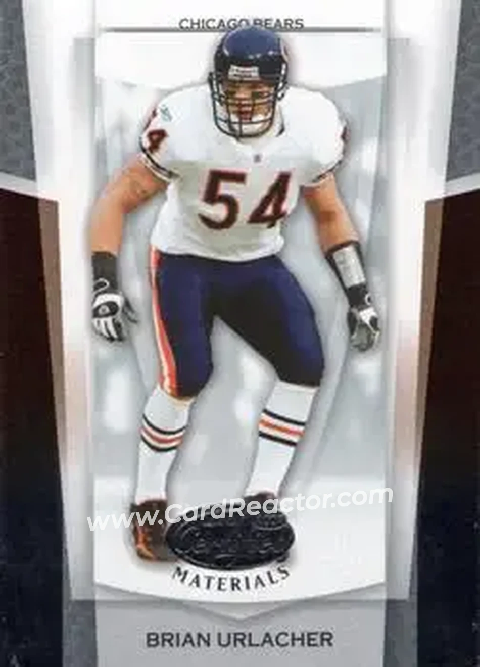 2007 Leaf Certified Materials #25 - Brian Urlacher - Chicago Bears - Front 2007 Leaf Certified Materials #25 - Brian Urlacher - Chicago Bears - Front