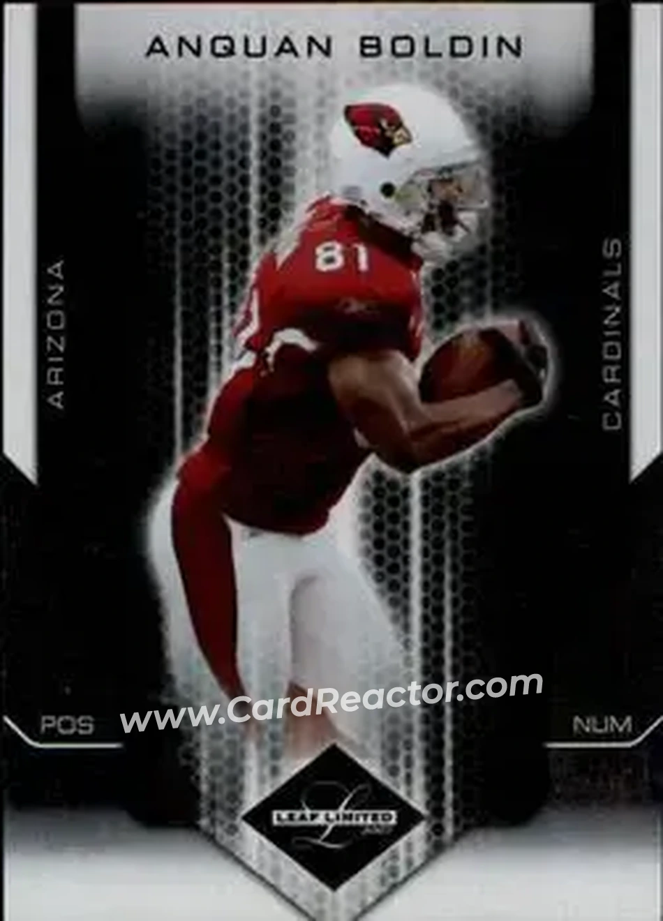 2007 Leaf Limited #1 - Anquan Boldin - Arizona Cardinals - Front