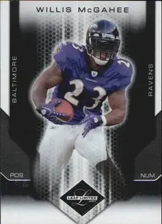 2007 Leaf Limited #8 - Willis McGahee - Baltimore Ravens