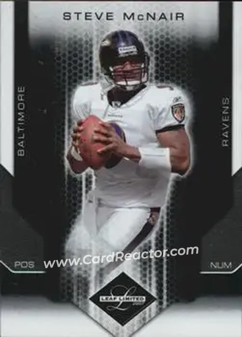 2007 Leaf Limited #9 - Steve McNair - Baltimore Ravens - Front