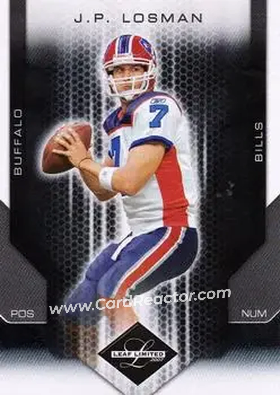 2007 Leaf Limited #12 - J.P. Losman - Buffalo Bills - Front