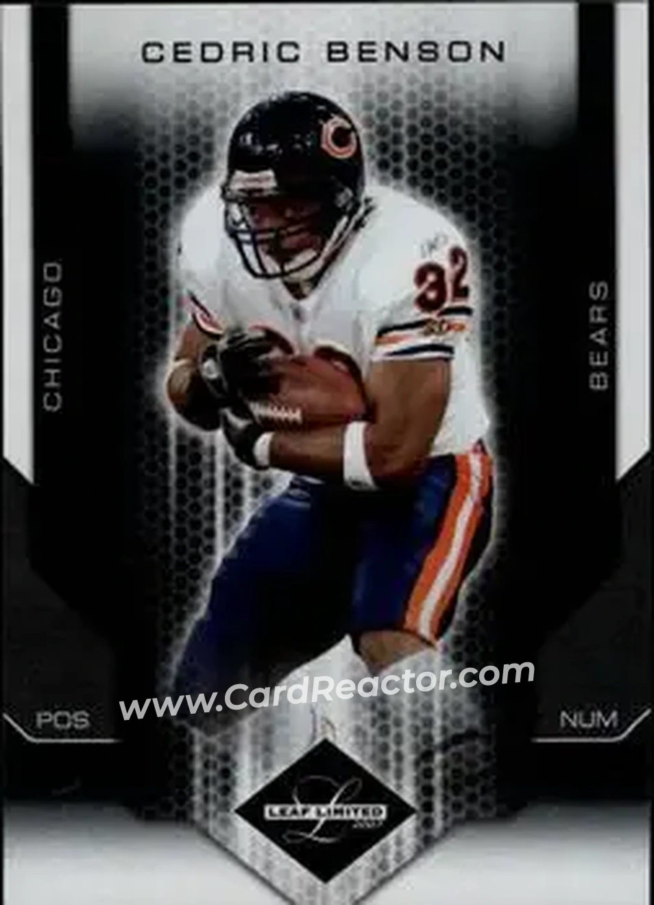 2007 Leaf Limited #18 - Cedric Benson - Chicago Bears - Front