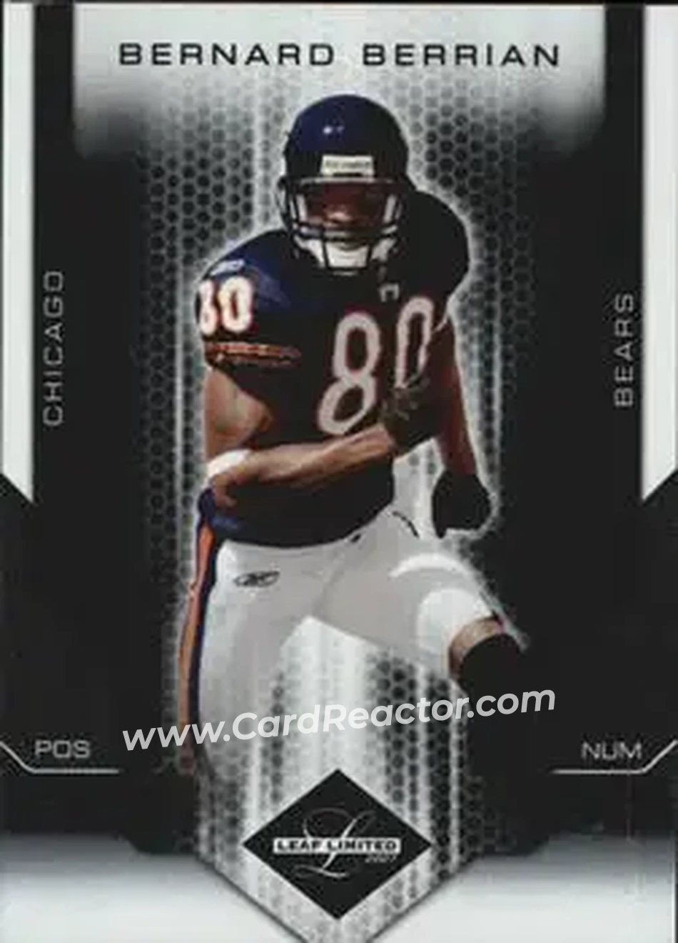 2007 Leaf Limited #19 - Bernard Berrian - Chicago Bears - Front