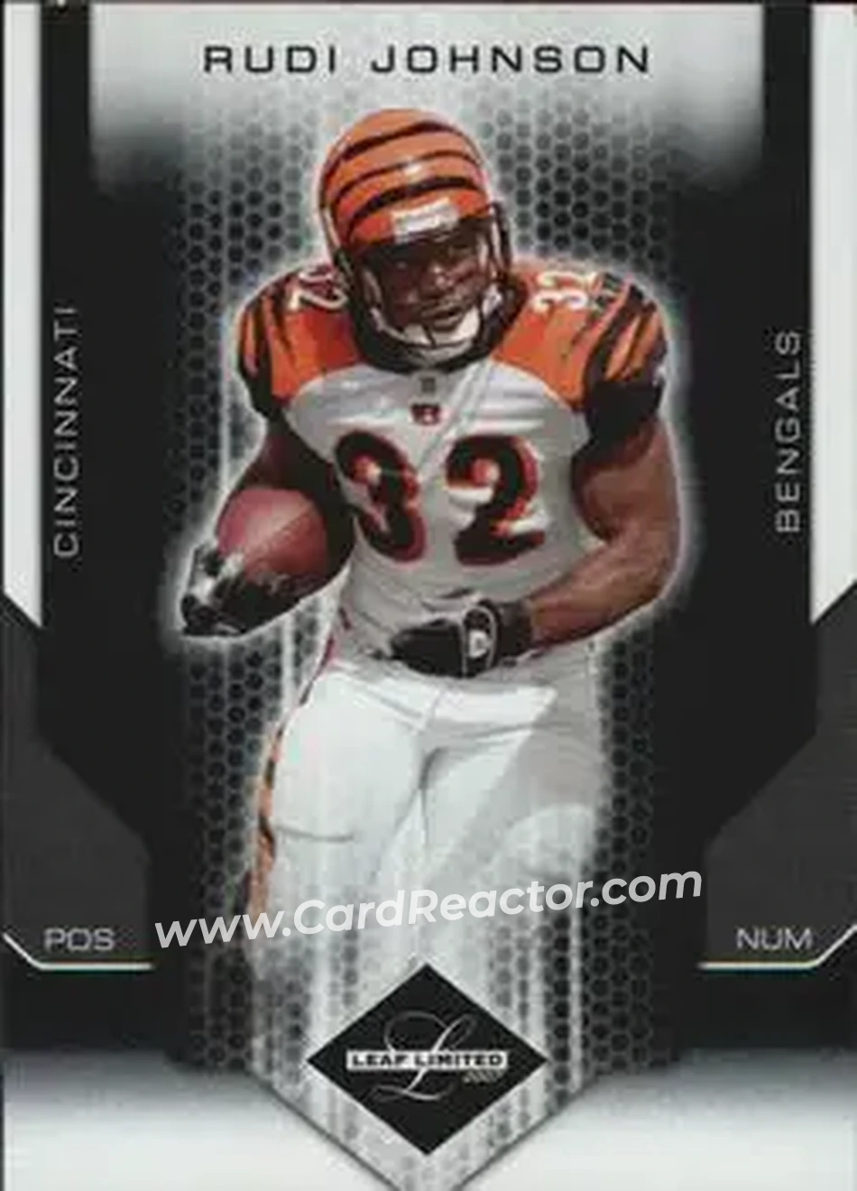 2007 Leaf Limited #22 - Rudi Johnson - Cincinnati Bengals - Front