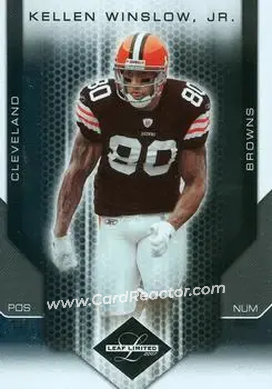 2007 Leaf Limited #24 - Kellen Winslow Jr. - Cleveland Browns - Front