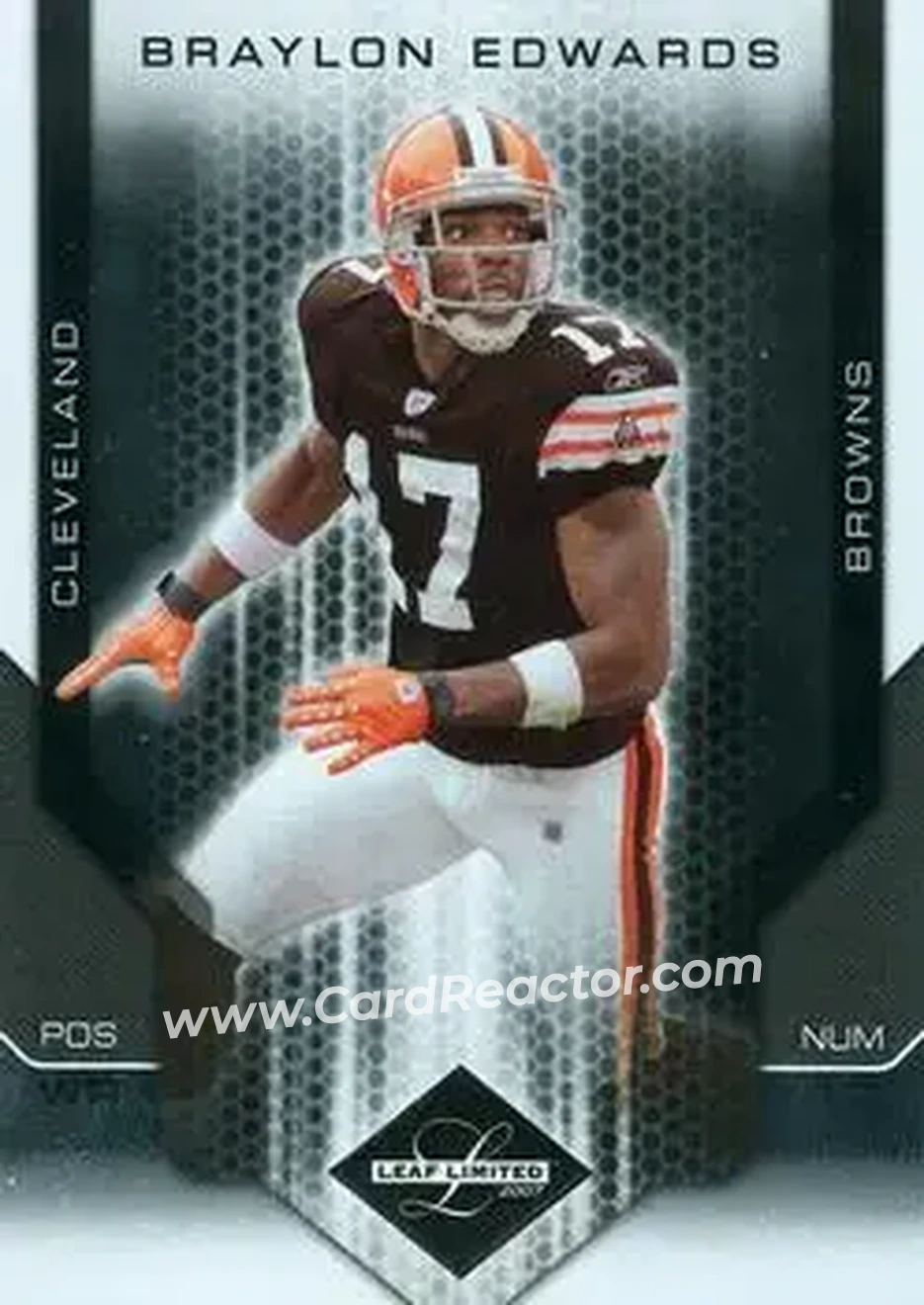 2007 Leaf Limited #25 - Braylon Edwards - Cleveland Browns - Front