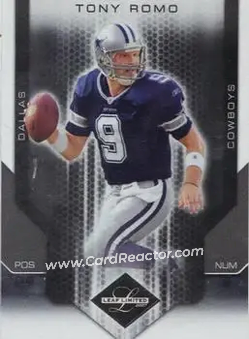 2007 Leaf Limited #29 - Tony Romo - Dallas Cowboys - Front