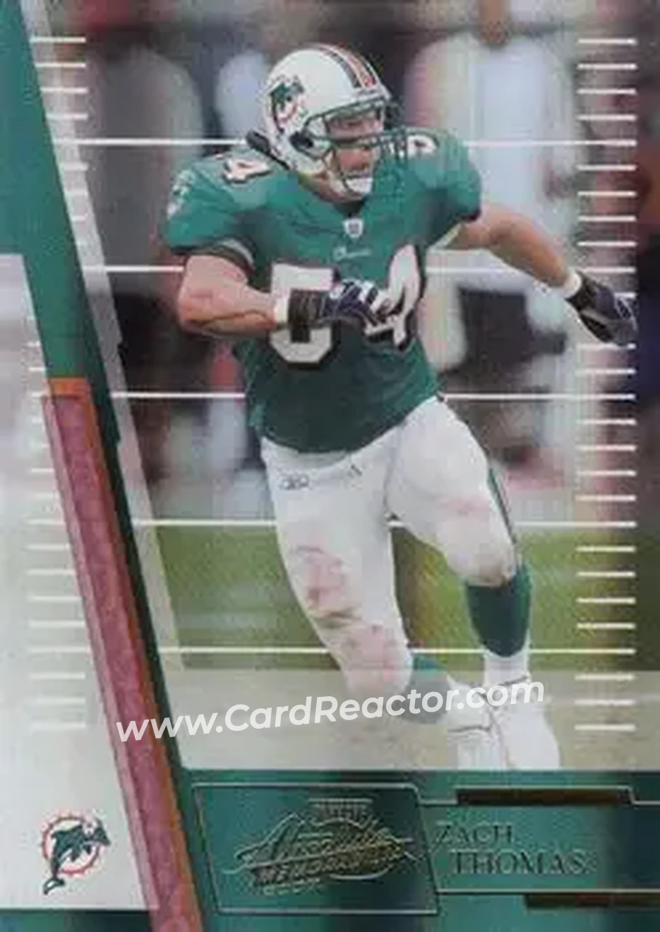 2007 Playoff Absolute Memorabilia #85 - Zach Thomas - Miami Dolphins - Front