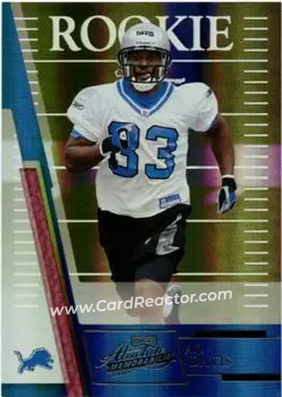 2007 Playoff Absolute Memorabilia #151 - A.J. Davis - Detroit Lions - Front