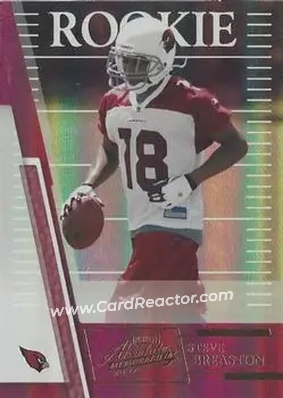 2007 Playoff Absolute Memorabilia #197 - Steve Breaston - Arizona Cardinals - Front 2007 Playoff Absolute Memorabilia #197 - Steve Breaston - Arizona Cardinals - Front