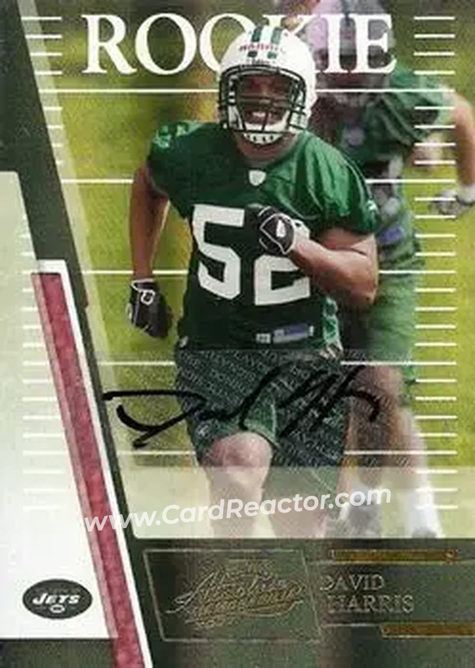 2007 Playoff Absolute Memorabilia #217 - David Harris - New York Jets - Front