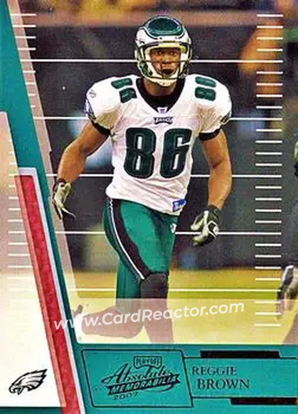 2007 Playoff Absolute Memorabilia #13 - Reggie Brown - Philadelphia Eagles - Front