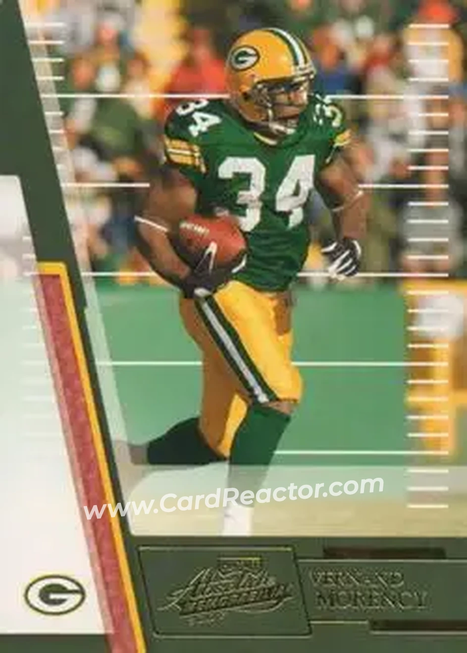 2007 Playoff Absolute Memorabilia #34 - Vernand Morency - Green Bay Packers - Front 2007 Playoff Absolute Memorabilia #34 - Vernand Morency - Green Bay Packers - Front