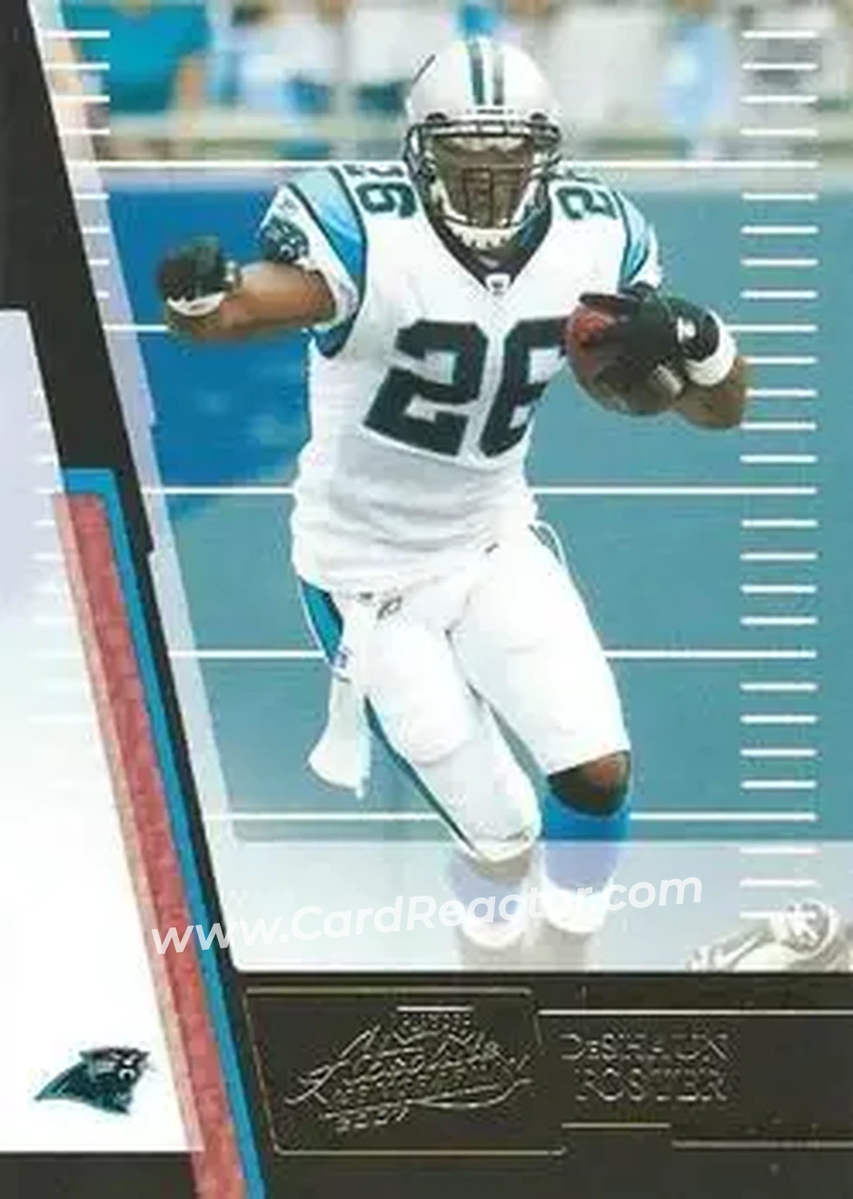 2007 Playoff Absolute Memorabilia #48 - DeShaun Foster - Carolina Panthers - Front 2007 Playoff Absolute Memorabilia #48 - DeShaun Foster - Carolina Panthers - Front