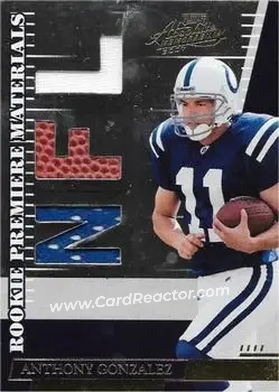 2007 Playoff Absolute Memorabilia #263 - Anthony Gonzalez - Indianapolis Colts - Front