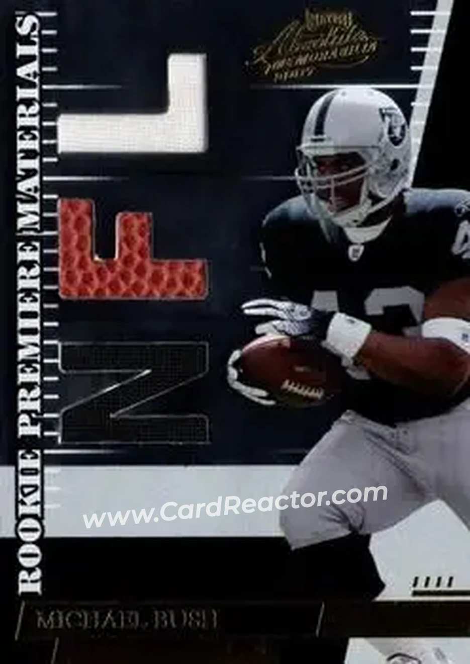 2007 Playoff Absolute Memorabilia #282 - Michael Bush - Oakland Raiders - Front