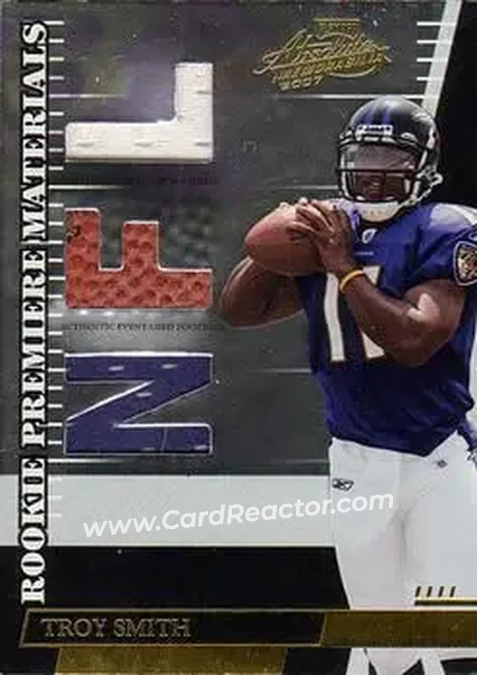 2007 Playoff Absolute Memorabilia #284 - Troy Smith - Baltimore Ravens - Front