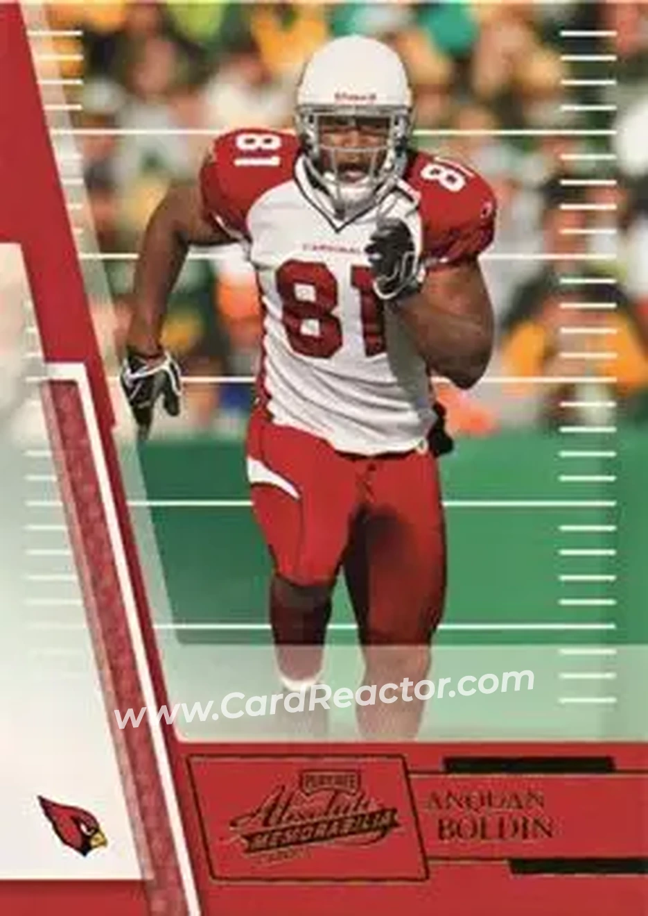 2007 Playoff Absolute Memorabilia #62 - Anquan Boldin - Arizona Cardinals - Front 2007 Playoff Absolute Memorabilia #62 - Anquan Boldin - Arizona Cardinals - Front