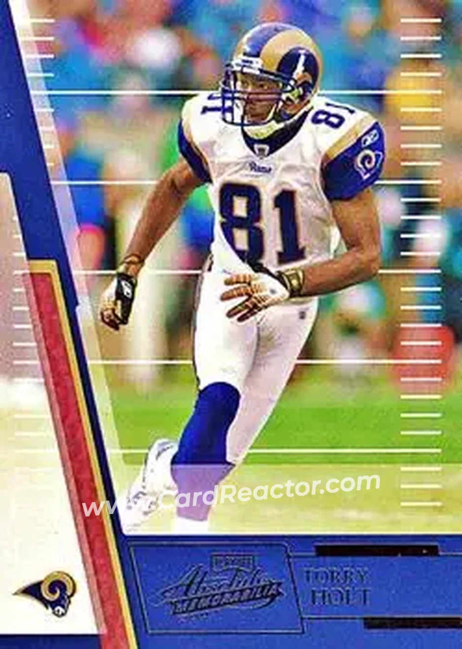 2007 Playoff Absolute Memorabilia #66 - Torry Holt - St. Louis Rams - Front 2007 Playoff Absolute Memorabilia #66 - Torry Holt - St. Louis Rams - Front