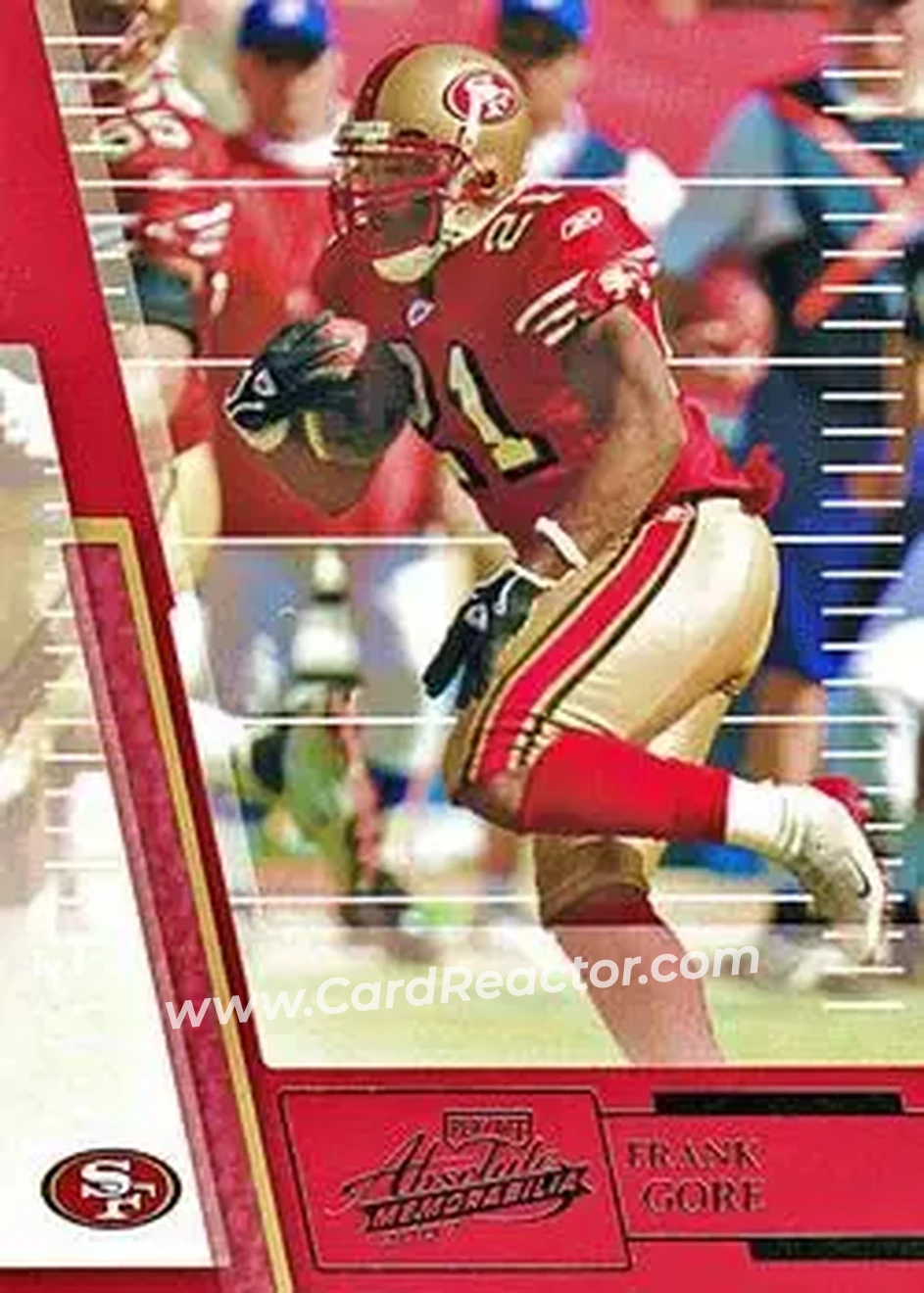 2007 Playoff Absolute Memorabilia #71 - Frank Gore - San Francisco 49ers - Front