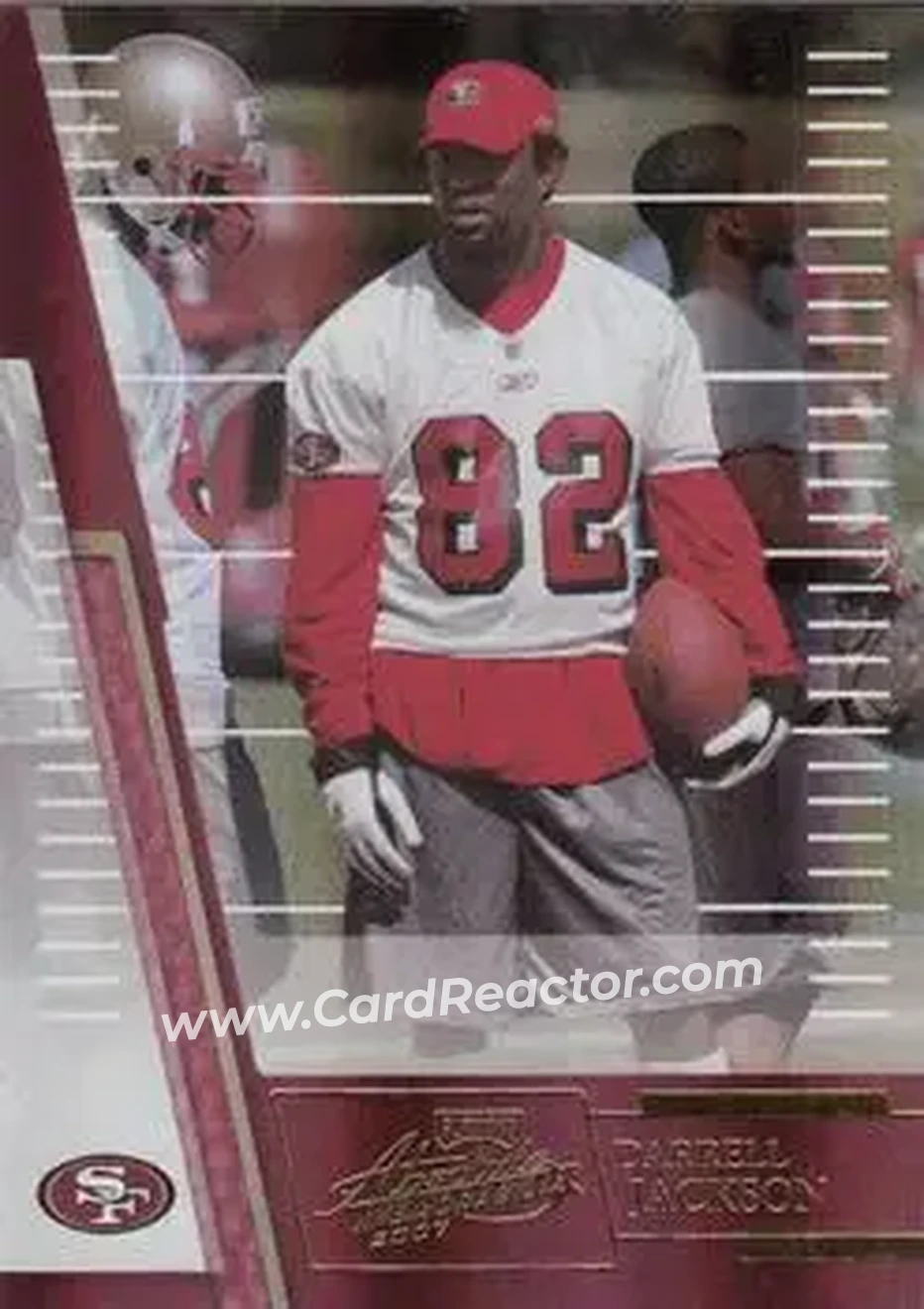 2007 Playoff Absolute Memorabilia #72 - Darrell Jackson - San Francisco 49ers - Front