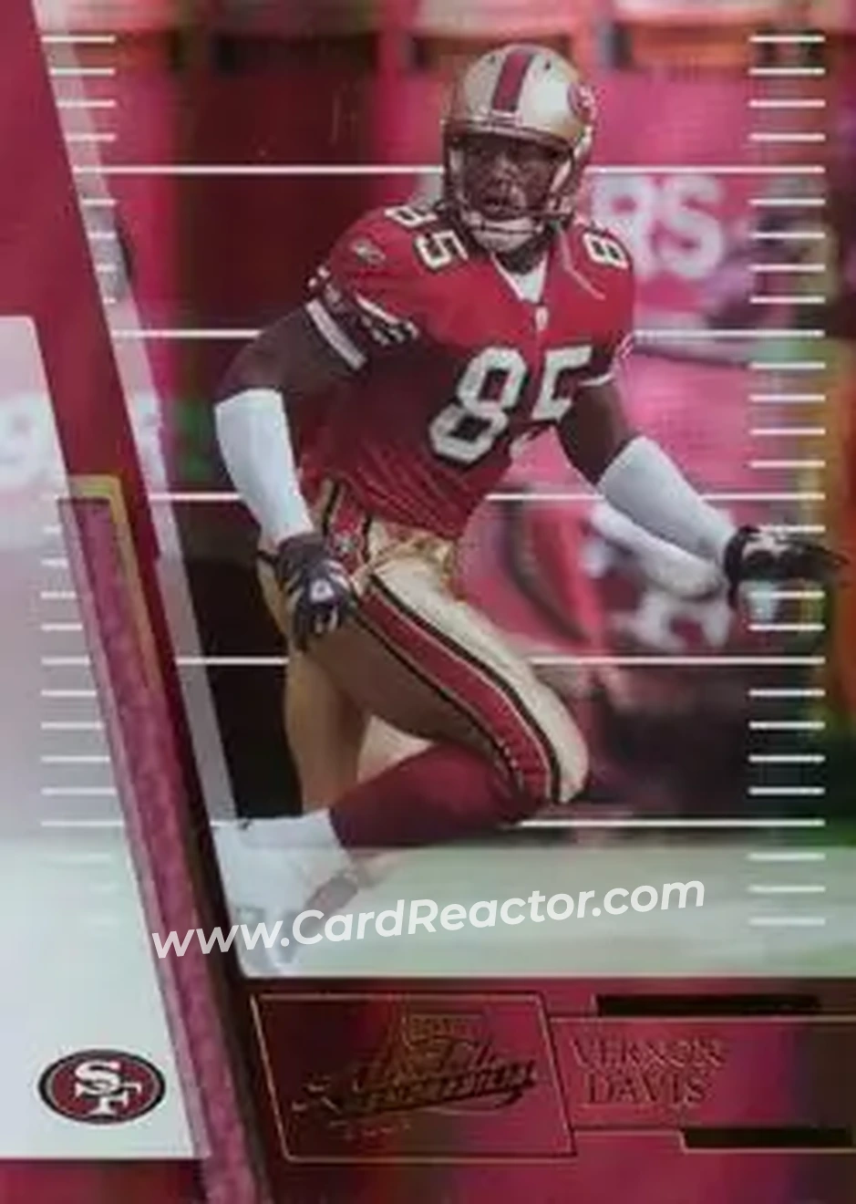 2007 Playoff Absolute Memorabilia #74 - Vernon Davis - San Francisco 49ers - Front
