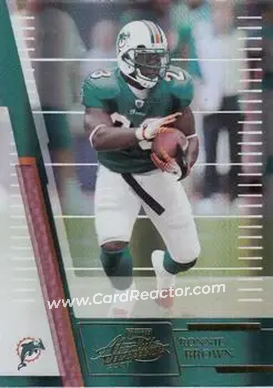 2007 Playoff Absolute Memorabilia #82 - Ronnie Brown - Miami Dolphins - Front