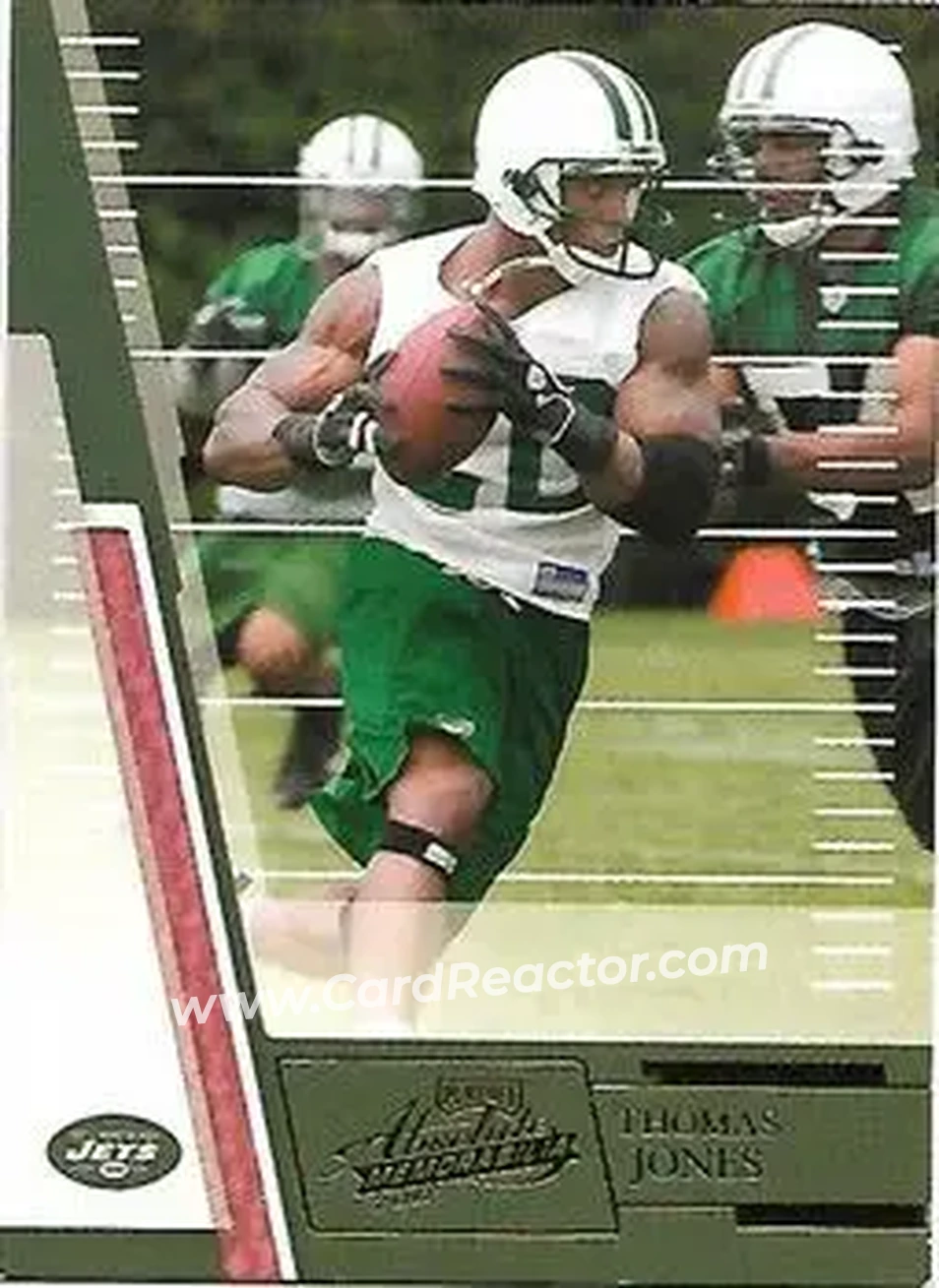 2007 Playoff Absolute Memorabilia #93 - Thomas Jones - New York Jets - Front