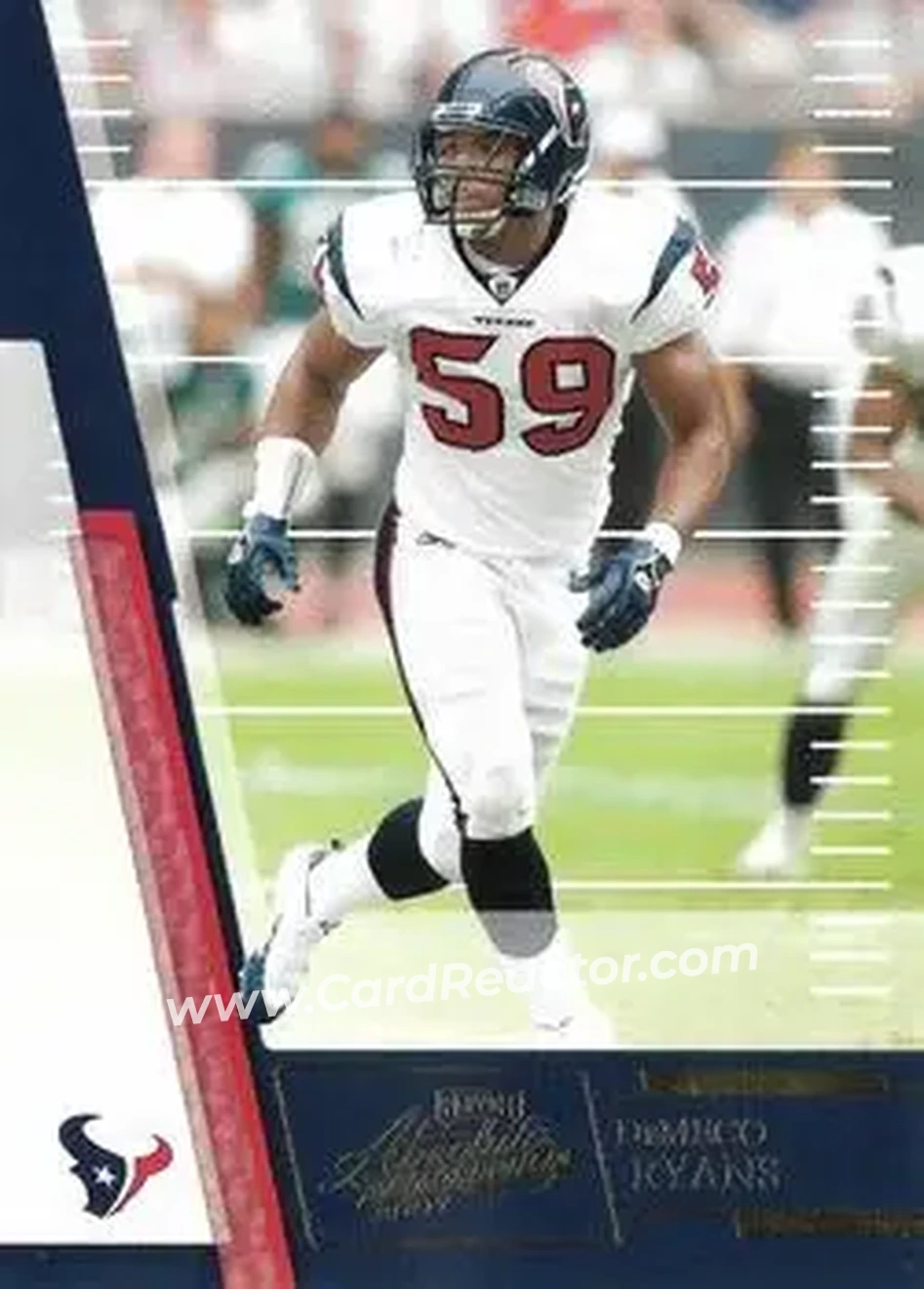 2007 Playoff Absolute Memorabilia #118 - DeMeco Ryans - Houston Texans - Front