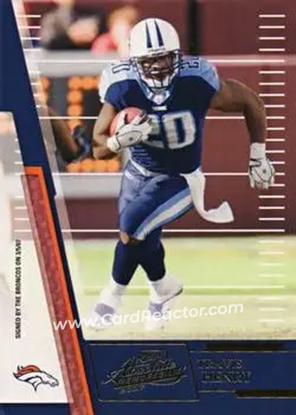 2007 Playoff Absolute Memorabilia #135 - Travis Henry - Denver Broncos - Front 2007 Playoff Absolute Memorabilia #135 - Travis Henry - Denver Broncos - Front