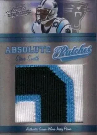 2007 Playoff Absolute Memorabilia - Absolute Patches Prime #AP-15 - Steve Smith Sr. - Carolina Panthers