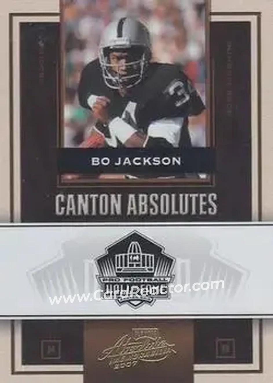 2007 Playoff Absolute Memorabilia - Canton Absolutes Gold #CA-2 - Bo Jackson - Los Angeles Raiders - Front
