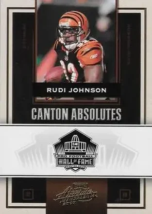 2007 Playoff Absolute Memorabilia - Canton Absolutes Gold #CA-23 - Rudi Johnson - Cincinnati Bengals