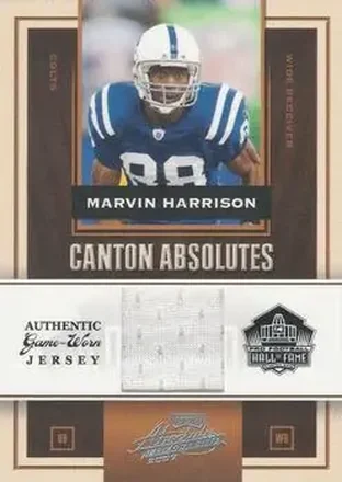 2007 Playoff Absolute Memorabilia - Canton Absolutes Materials #CA-18 - Marvin Harrison - Indianapolis Colts