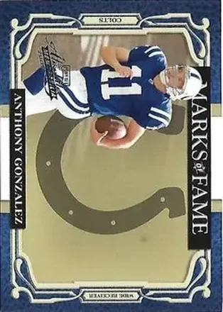 2007 Playoff Absolute Memorabilia - Marks of Fame #MOF-27 - Anthony Gonzalez - Indianapolis Colts
