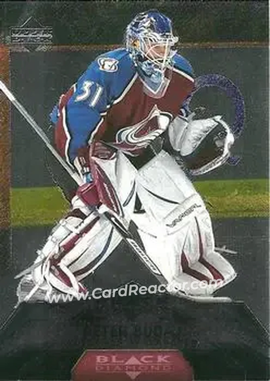 2007-08 Upper Deck Black Diamond #20 - Peter Budaj - Colorado Avalanche - Front