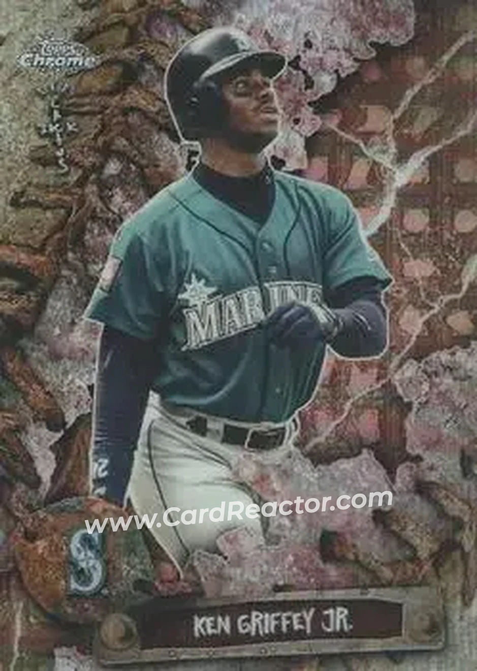 2026 Topps Chrome X Cactus Jack #24 - Ken Griffey Jr. - Seattle Mariners - Front 2026 Topps Chrome X Cactus Jack #24 - Ken Griffey Jr. - Seattle Mariners - Front