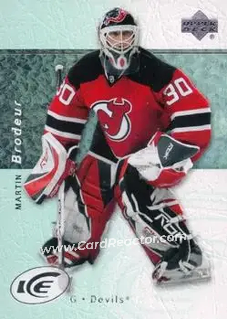 2007-08 Upper Deck Ice #1 - Martin Brodeur - New Jersey Devils - Front 2007-08 Upper Deck Ice #1 - Martin Brodeur - New Jersey Devils - Front