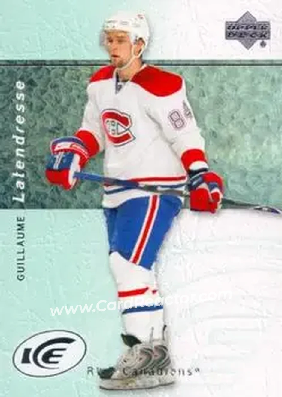 2007-08 Upper Deck Ice #26 - Guillaume Latendresse - Montreal Canadiens - Front 2007-08 Upper Deck Ice #26 - Guillaume Latendresse - Montreal Canadiens - Front